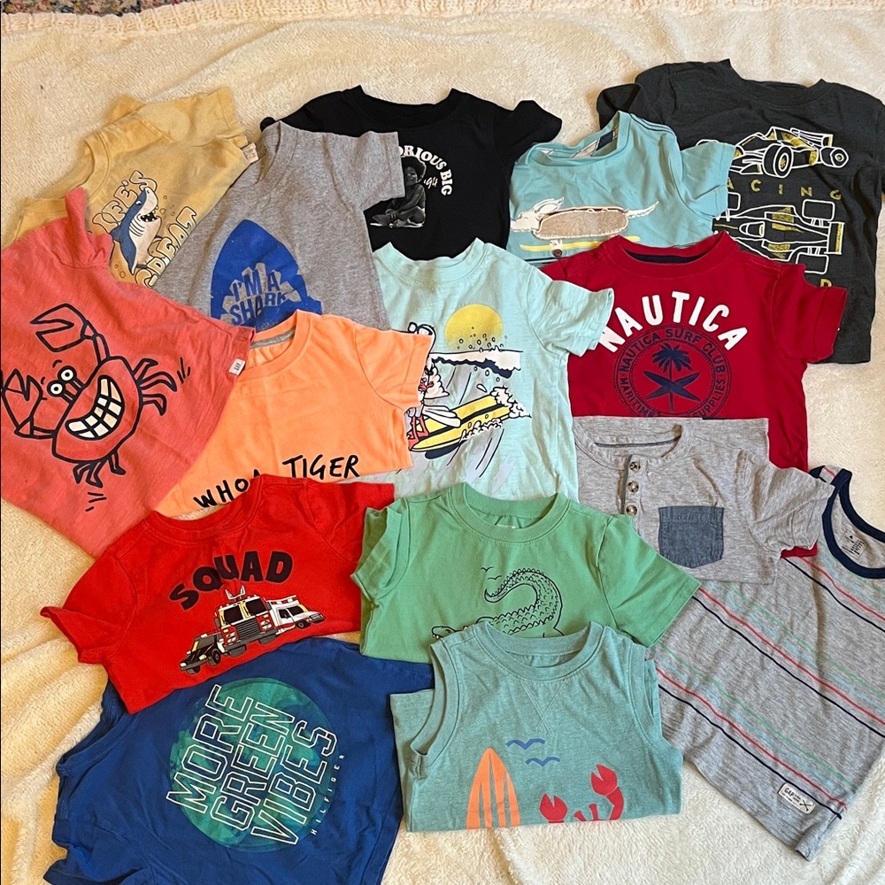 Nautica Red and Blue Kids Tee